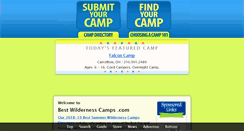 Desktop Screenshot of bestwildernesscamps.com